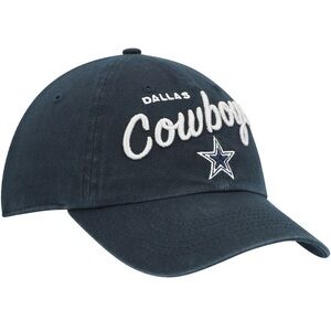 Dallas Cowboys Women’s 47 Brand Phoebe Clean Up Hat Cap Black Football NFL OS